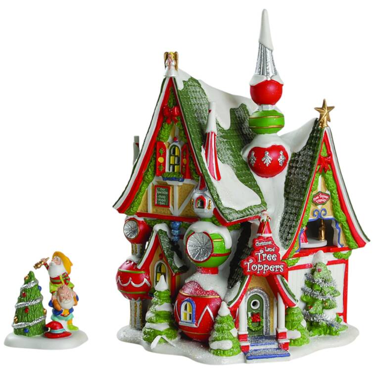 North Pole Village Christmas Land Tree Toppers - Boxed