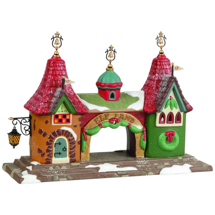 North Pole Village Welcome To Elfland Gateway - Boxed