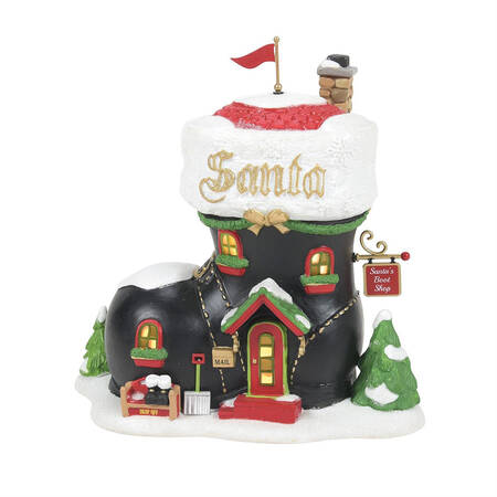 North Pole Village Santa's Boot Shop - Platinum Key - With Box Bx668