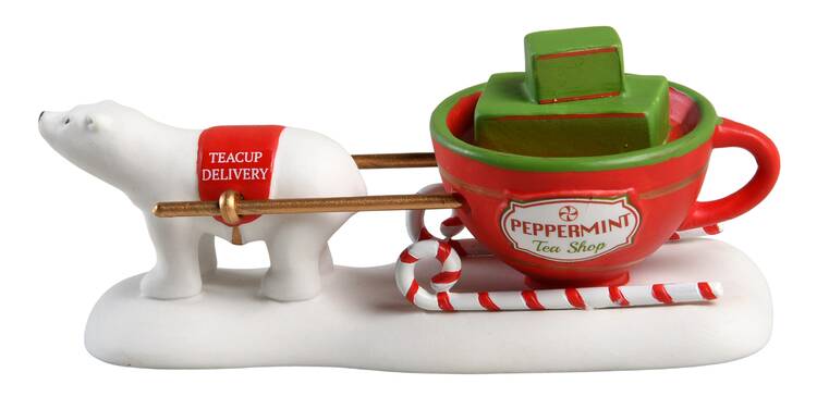 North Pole Village Teacup Delivery Service - Boxed
