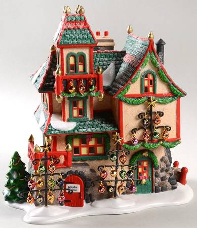North Pole Village Glass Ornament Works - Boxed