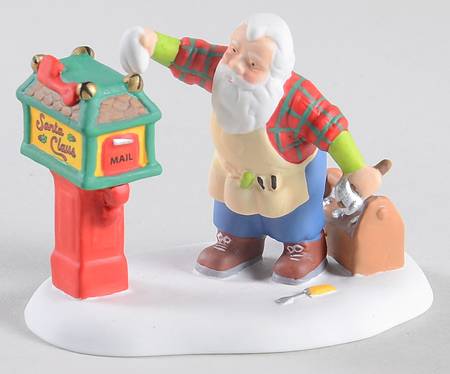 North Pole Village Off-Season Santa - With Box-Bx540
