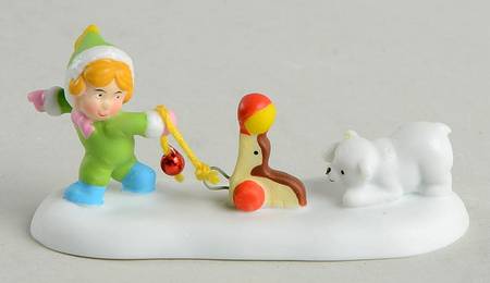 North Pole Village Follow The Leader - Bx527 With Box