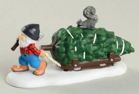 North Pole Village Tiny Lumberjack - Boxed