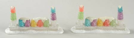 North Pole Village Gumdrop Topiaries - With Box Bx371