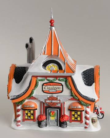 North Pole Village North Pole Harley Davidson - Boxed