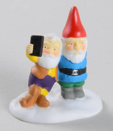 North Pole Village Selfie #Happy Gnome - Boxed
