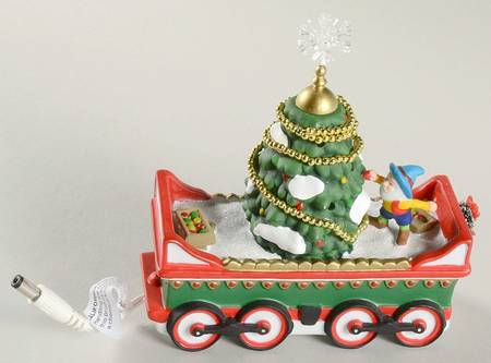 North Pole Village Northern Lights Tree Car - Boxed