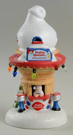North Pole Village Santa's Dq Cone House - With Box