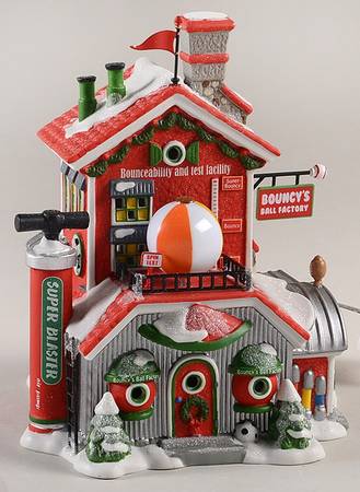 North Pole Village Bouncy's Ball Factory - With Box-Bx559