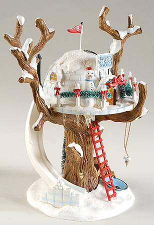 North Pole Village Frostbite Tree House Day Care - Boxed