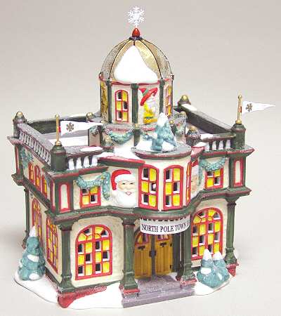 North Pole Village North Pole Town Hall - Boxed