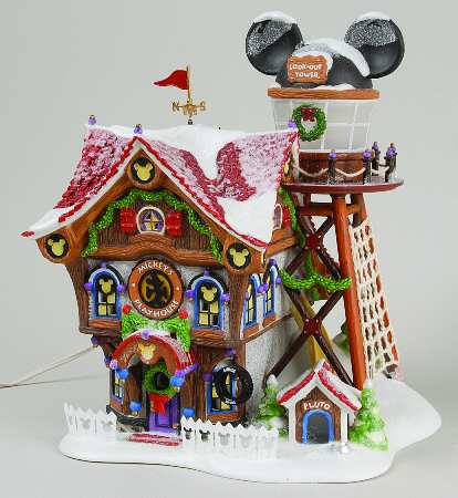 North Pole Village Mickey's North Pole Holiday House - Boxed