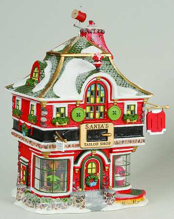 North Pole Village Santa's Tailor Shop - Boxed