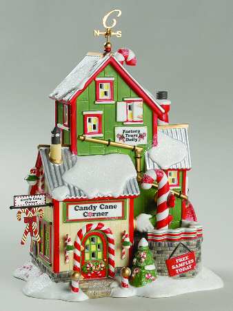 North Pole Village Candy Cane Corner - Boxed