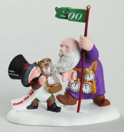 North Pole Village Happy New Year - Boxed