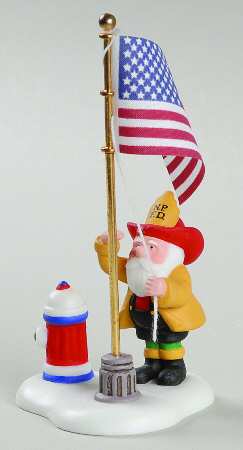 North Pole Village Raising The Flag At The North Pole - Boxed