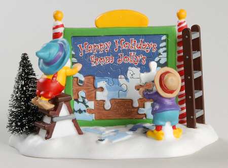 North Pole Village A Puzzling Sign - Boxed