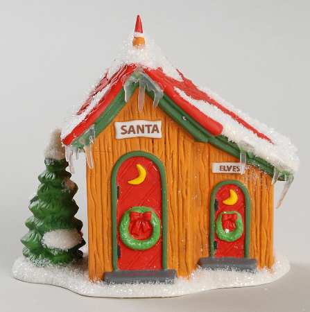 North Pole Village Up North Outhouse - With Box