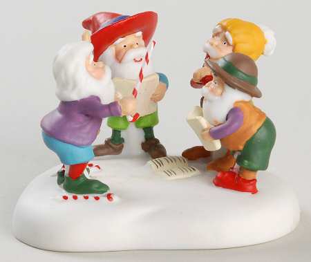 North Pole Village Christmas Carol Rehearsal - With Box Bx364