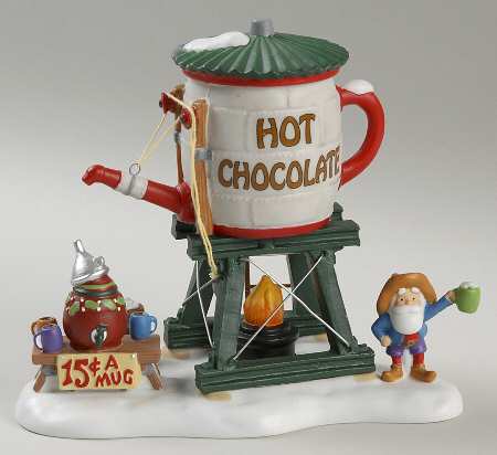 North Pole Village Hot Chocolate Tower - Boxed
