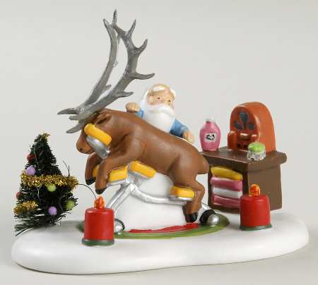 North Pole Village A Well Deserved Reindeer Massage - With Box Bx360