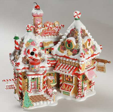 North Pole Village Christmas Sweet Shop - Bx414 With Box