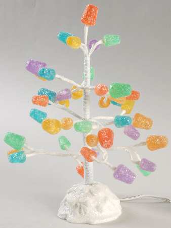 North Pole Village Gumdrop Tree W/ Led Lights - Boxed