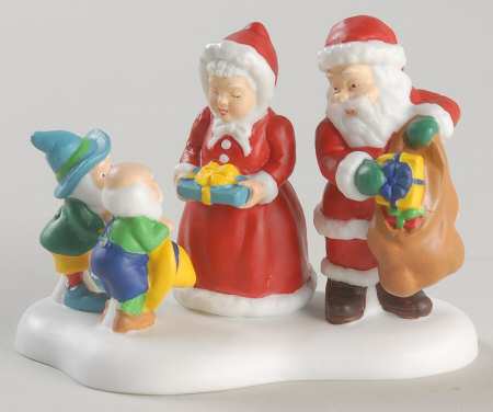 North Pole Village Gifts From Santa & Mrs Claus - Boxed
