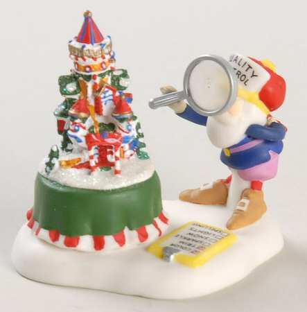 North Pole Village Making Each House, Checking It Twice - With Box Bx355