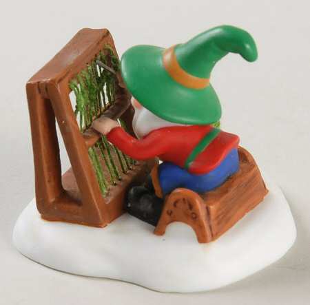 North Pole Village Running The Loom - Boxed