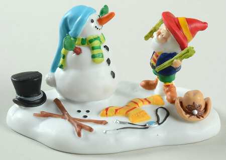 North Pole Village Best Dressed Snowman - With Box Bx383
