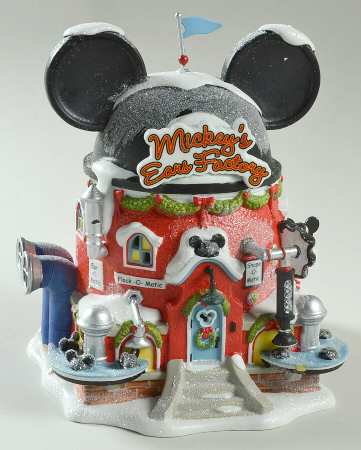 North Pole Village Mickey's Ears Factory - With Box Bx396
