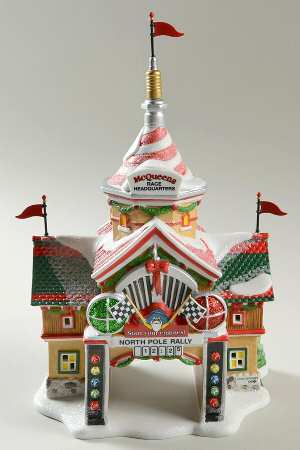 North Pole Village Cars North Pole Rally Center - Bx411 With Box