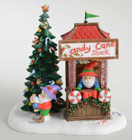 North Pole Village Candy Cane Shack - Boxed