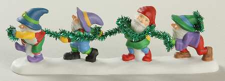 North Pole Village Tangled In Tinsel - Boxed