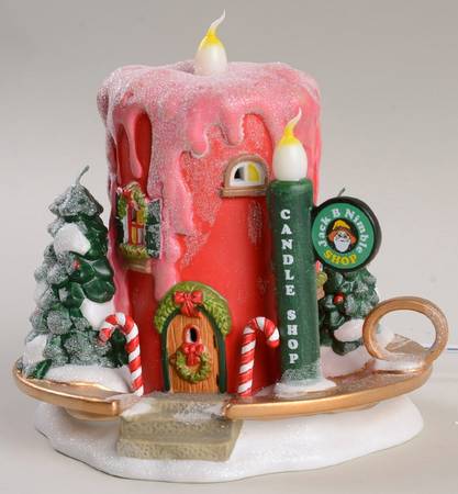 North Pole Village Jack B Nimble Candle Shop - Boxed