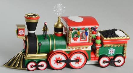North Pole Village Northern Lights Express Engine - Boxed