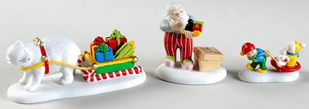 North Pole Village Jolly Fellows Accessories - Boxed