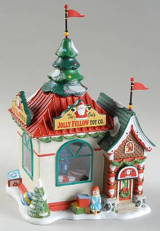 North Pole Village Jolly Fellow Toy Company - Boxed