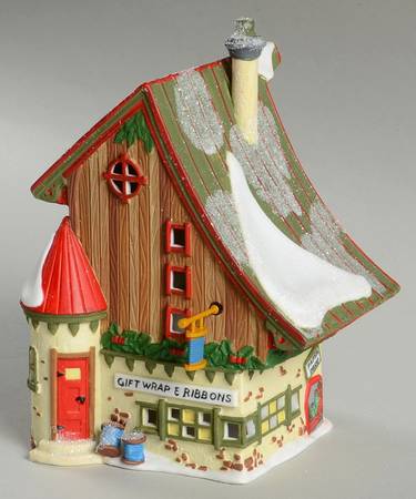 North Pole Village Gift Wrap & Ribbons - With Box