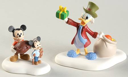 North Pole Village A Merry Mickey Christmas Cratchits! - With Box Bx349
