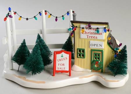 Snow Village Village Tree Lot - Boxed