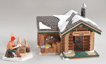 Snow Village Woody's Woodland Crafts - With Box-Bx542