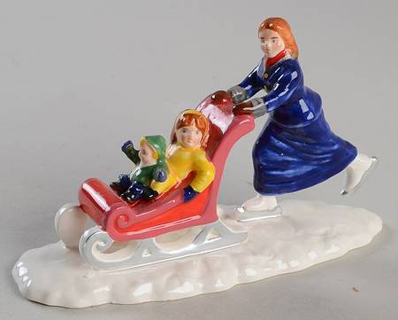 Snow Village Skate Faster Mom - No Box by Department 56