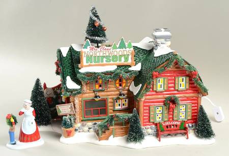 Snow Village Mrs Claus Northwoods Nursery -