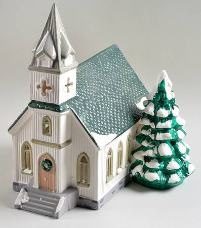 Snow Village All Saints Church - No Box