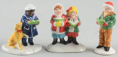 Snow Village Here We Come A Caroling-Set Of 3 - No Box
