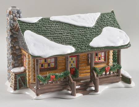 Snow Village Loon Lake Cabin - With Box Bx1056