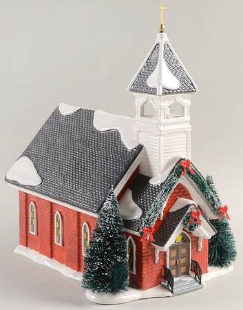 Snow Village Mount Olive Church - With Box Bx1318